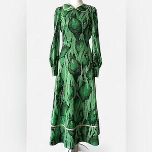 VINTAGE 60’s to early 70’s long sleeve polyester dress